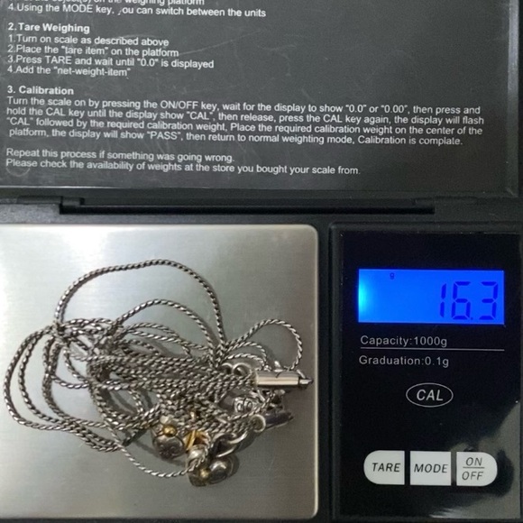 Retired BRIGHTON Venezia Gold/Silver Scrolled Oval Pendant 3-Strand Necklace - Picture 8 of 13